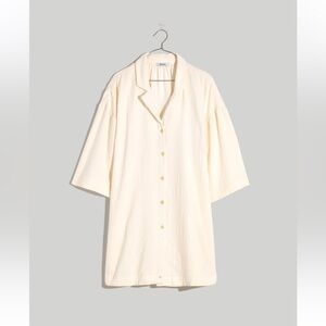 madewell crinkle cotton cover-up